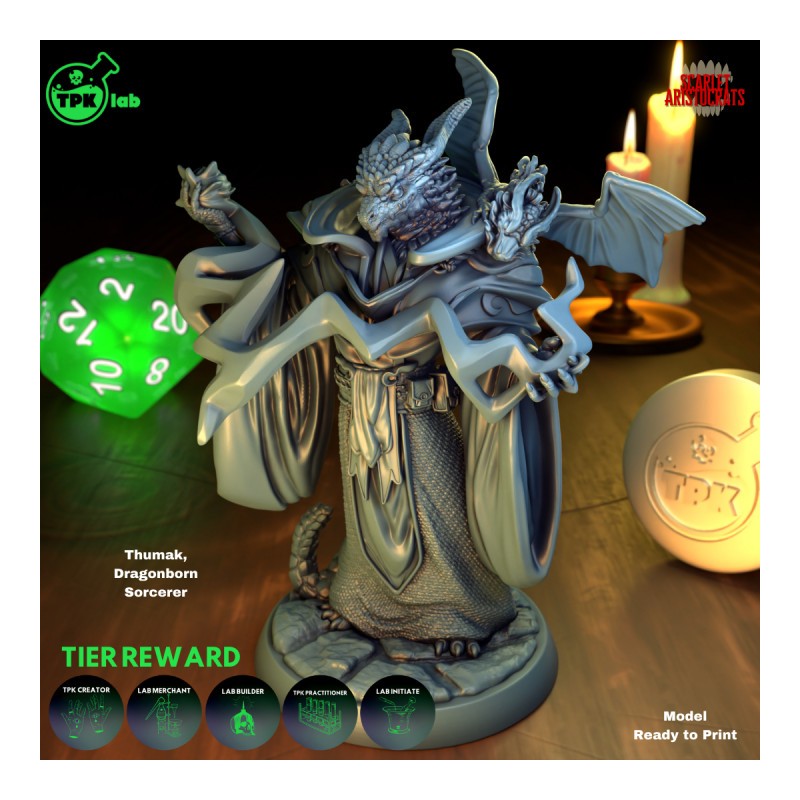 Thumak, Dragonborn Sorcerer