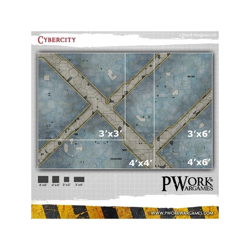 Tapis de jeu néoprène Cybercity 90x90 cm
