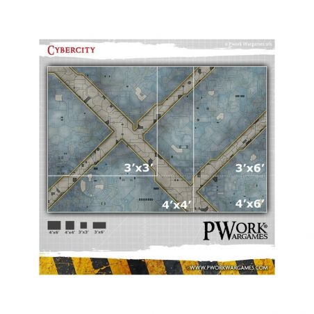 Tapis de jeu néoprène Cybercity 90x90 cm